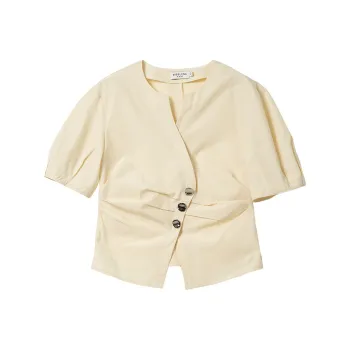 Bethine Shirt Women's Lemon Ice Gauze Yellow