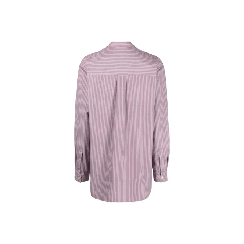 Birkenstock Stripe pattern Collarless Shirt-1