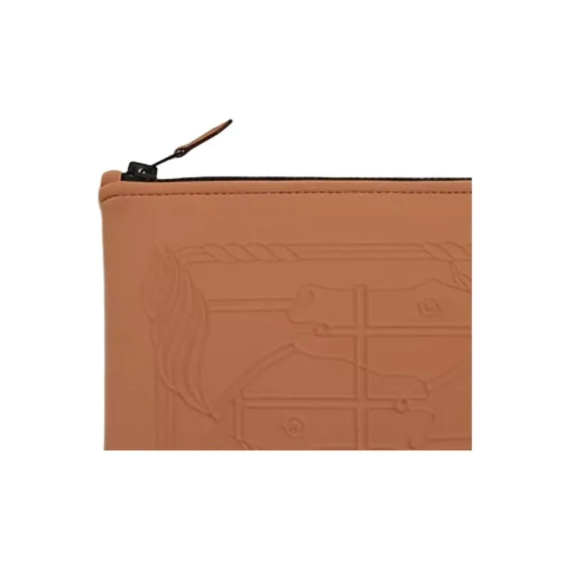 HERMES Neobain Polyamide Clutch Small Size Women's Earth Yellow-2