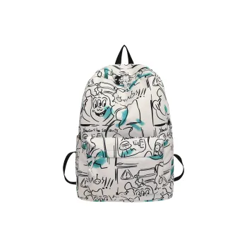 HCXK Nylon Backpack Unisex White/Gray