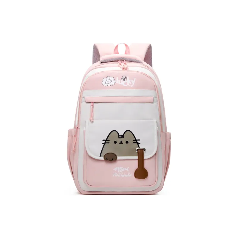 Three Ducklings Oxford Backpack Regular Women's Black/Pink/Green/Violet/Light Gray-1