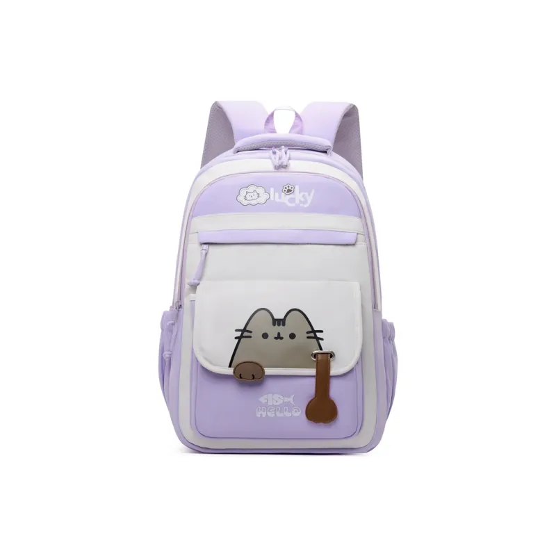 Three Ducklings Oxford Backpack Regular Women's Black/Pink/Green/Violet/Light Gray-6