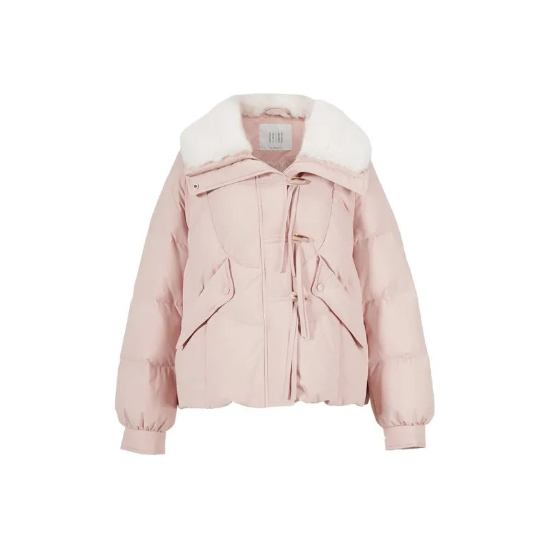 XIANGYING Down Jacket Women's Pink-0