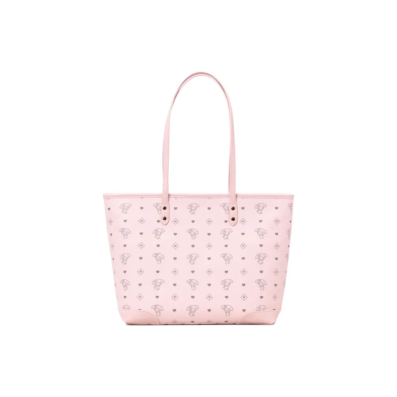 Sanrio Synthetic Leather Tote Bag, Shopping Bag, Shoulder Bag Regular Women's Pink-3