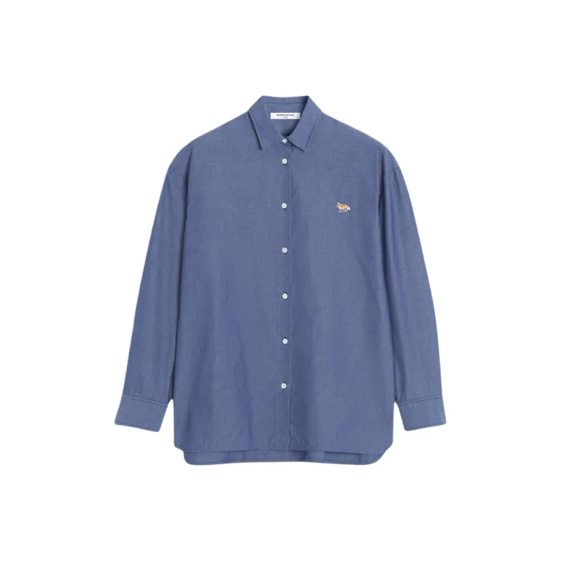 Maison Kitsune Fox patch Shirt-0