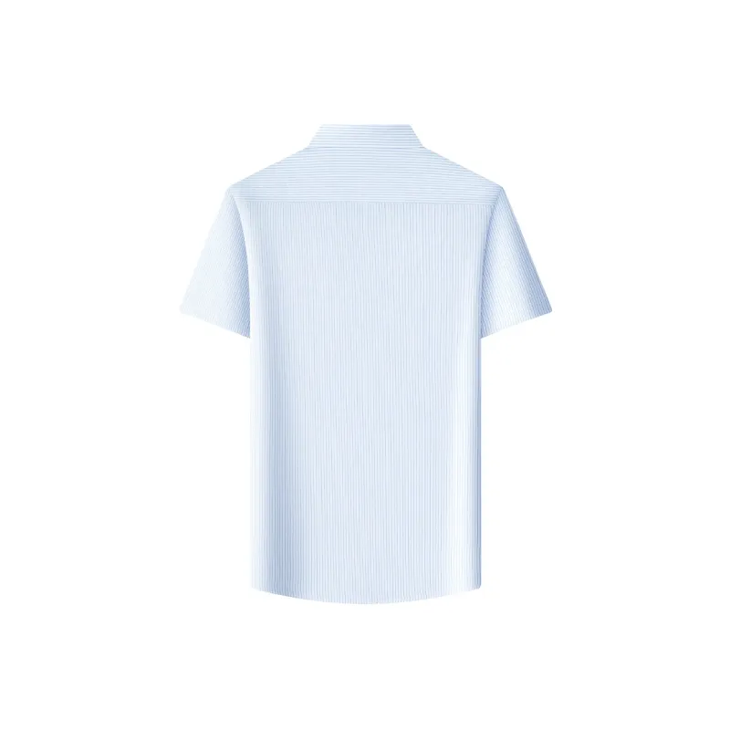 FORTEI Polo Shirt Men's White Base With Wide Stripes-1