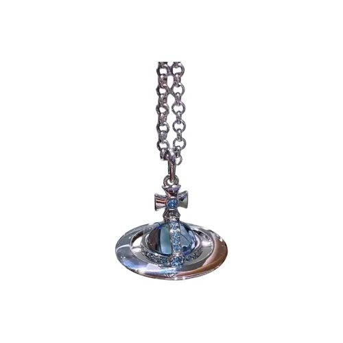 Vivienne Westwood Necklaces Unisex Silver/Glacier Blue
