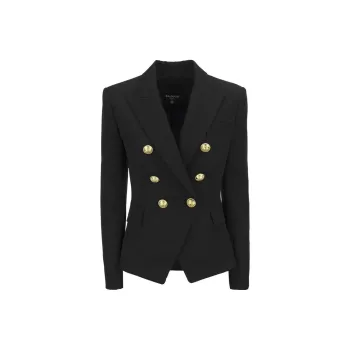 BALMAIN FW22 Business Suit Coat Women's Black