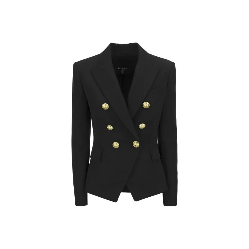 BALMAIN FW22 Business Suit Coat Women's Black-0