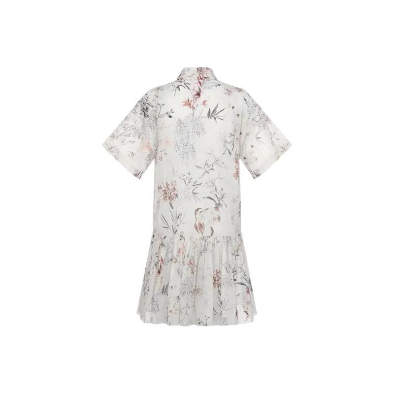 DIOR SS25 Short Sleeved Dress Women's White-1