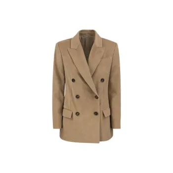 Brunello Cucinelli Double-Breasted Long Sleeved Blazer