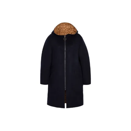 COACH Coats Women's Marine Blue
