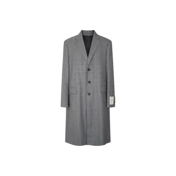 Calvin Klein Coats Men VML Gray Plaid