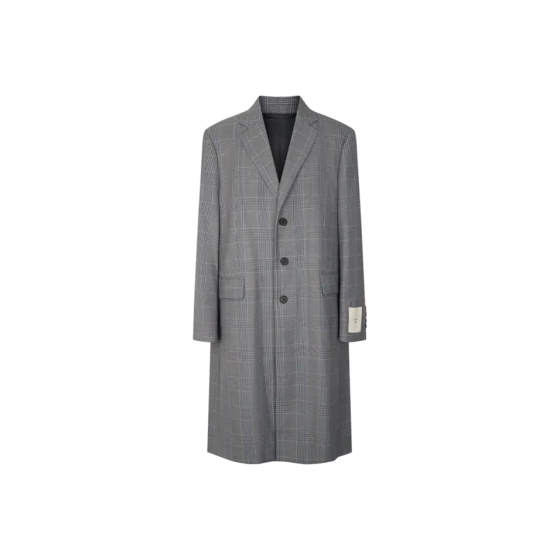 Calvin Klein Coats Men VML Gray Plaid-0