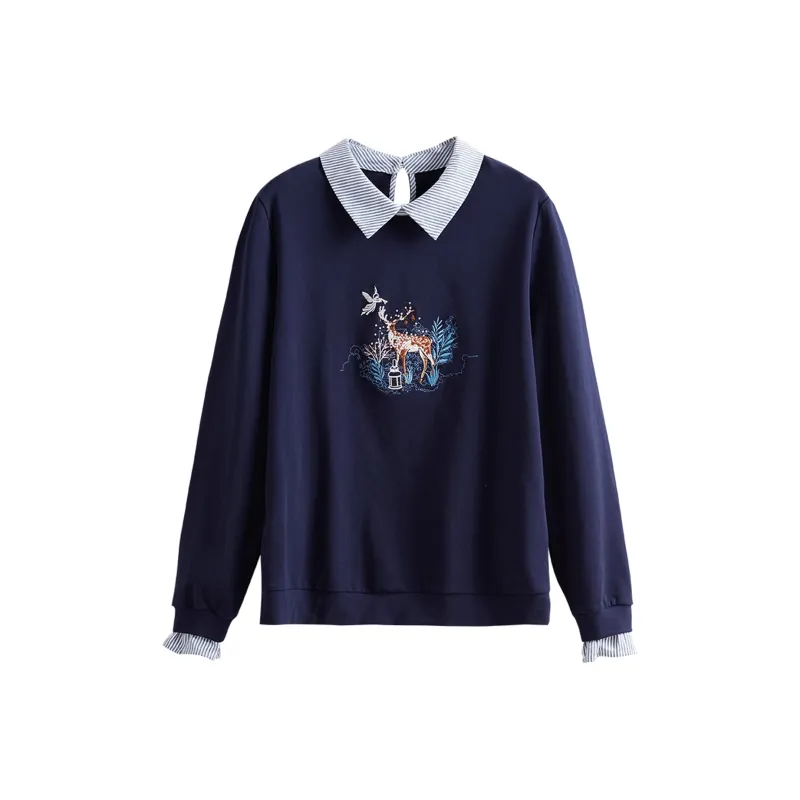 Wbwq Sweatshirt Women's Navy Blue-0