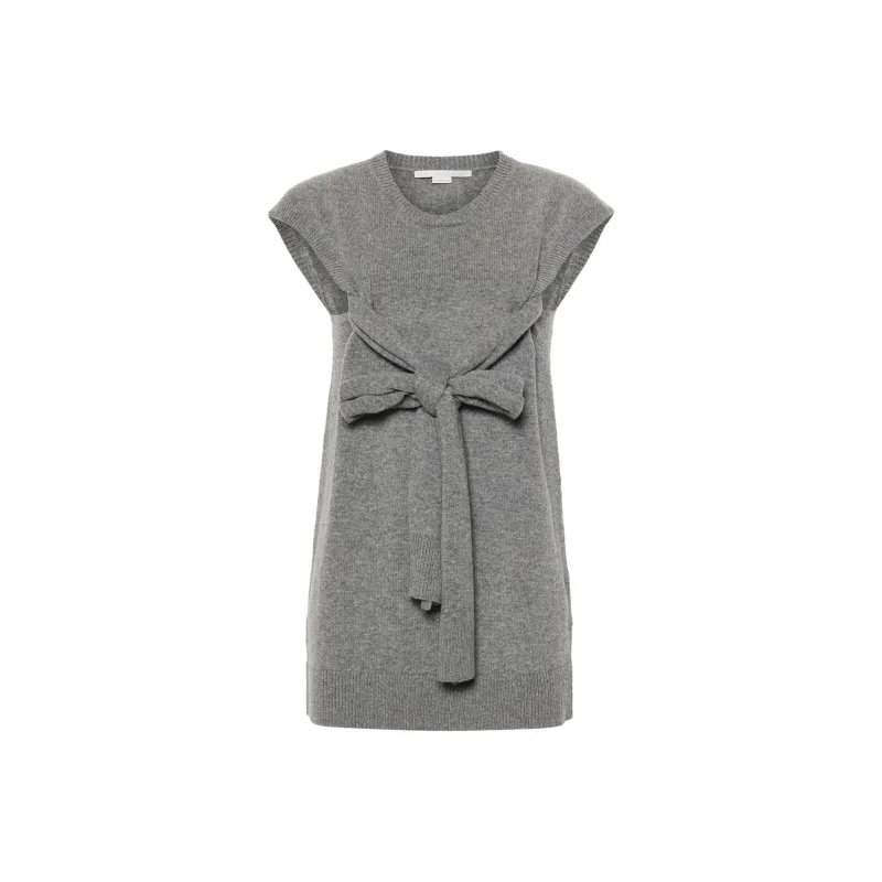 Stella McCartney Self-Tie Fastened Sleeveless Knitted Top-0