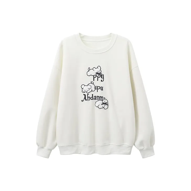 HDFULERN Sweatshirt Women's Light Apricot-0
