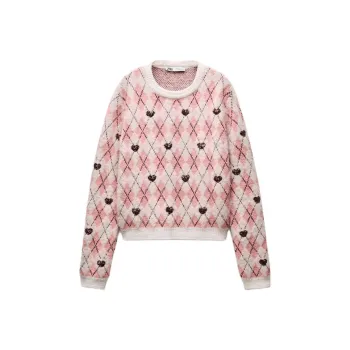 ZARA Valentine's Day Collection Knitwear Women's Pink