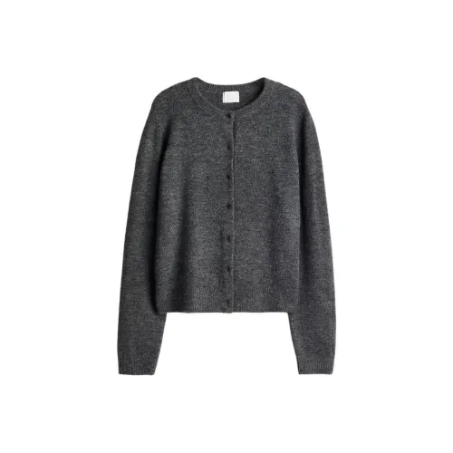 H&M 다크그레이 여성 니트웨어