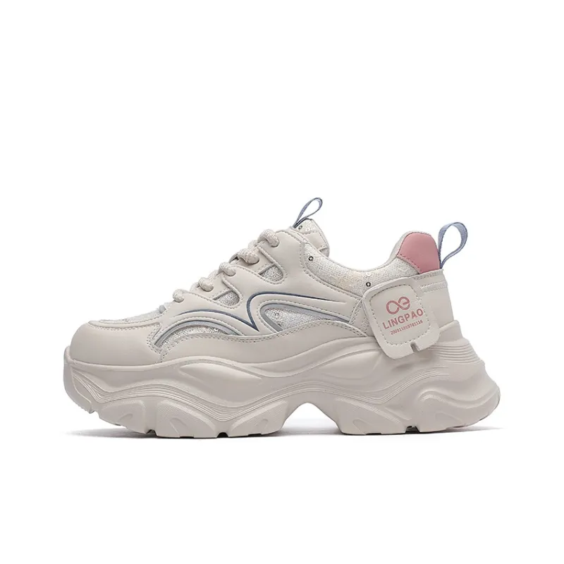 LINGPAO Low Top Chunky Sneakers Women's-0
