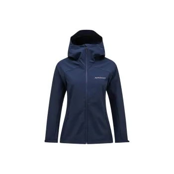 PEAK PERFORMANCE Explore Hood Jacket Women's Red Shadow Blue
