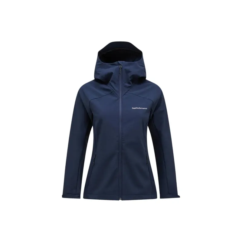 PEAK PERFORMANCE Explore Hood Jacket Women's Red Shadow Blue-0