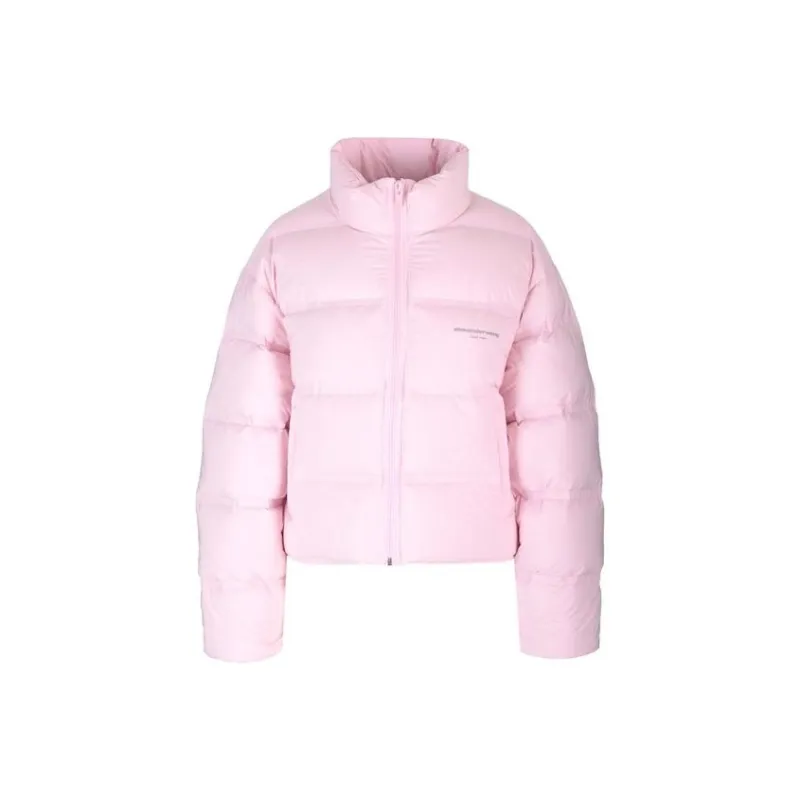 Alexander Wang Logo Printed Zip Up Puffer Jacket-0