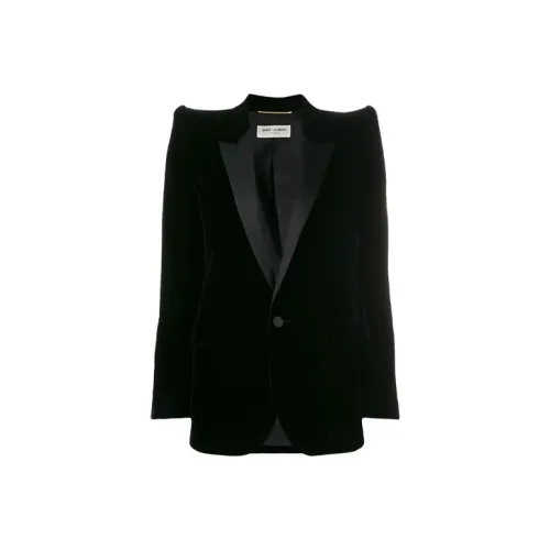 SAINT LAURENT Single breasted Velvet Tuxedo Jacket