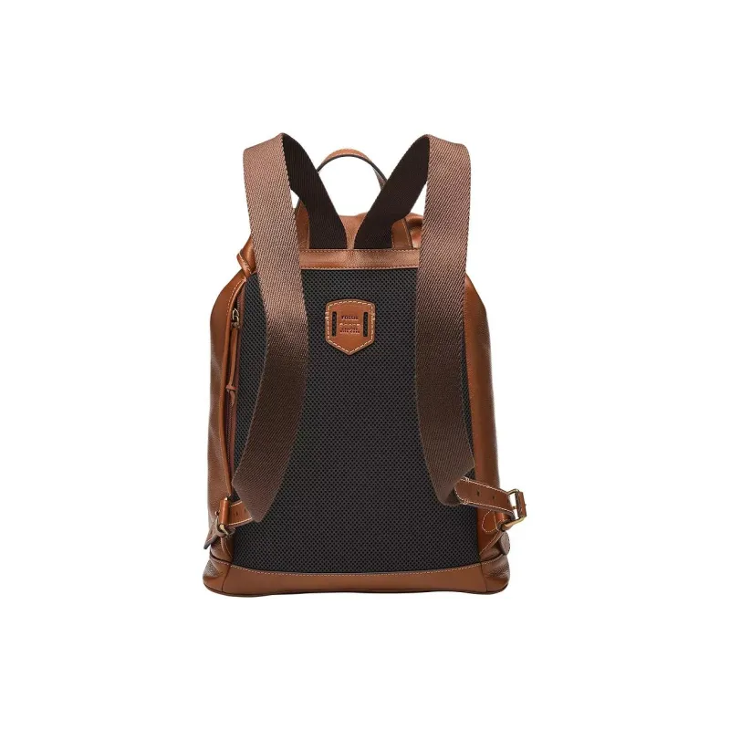 FOSSIL Leather Backpack Men's Medium Brown-1