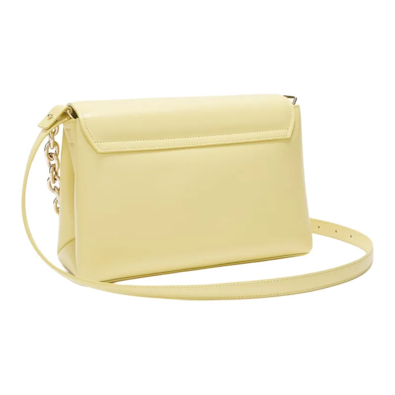 Furla Cow Leather Shoulder Bag Women's Yellow-1
