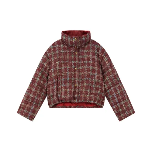 ELF SACK Down Jacket Women's Christmas Red Brown