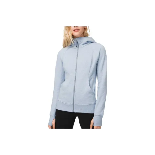 Stone Scuba Series Long jackets Coats Women's Multicolor Ice Blue