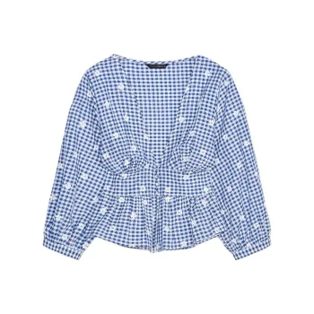 ZARA Shirts Women's Blue/White
