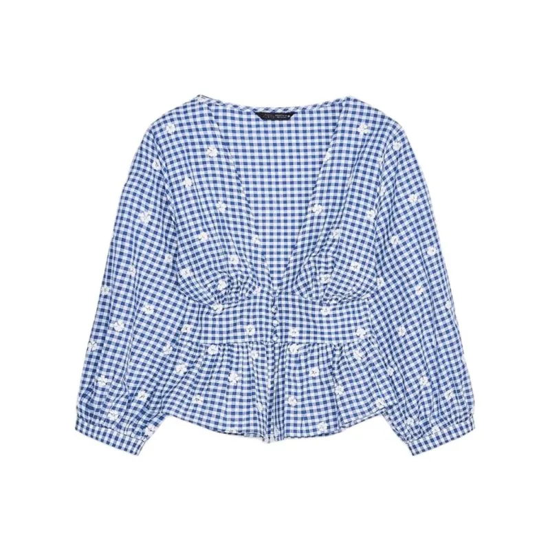 ZARA Shirts Women's Blue/White-0