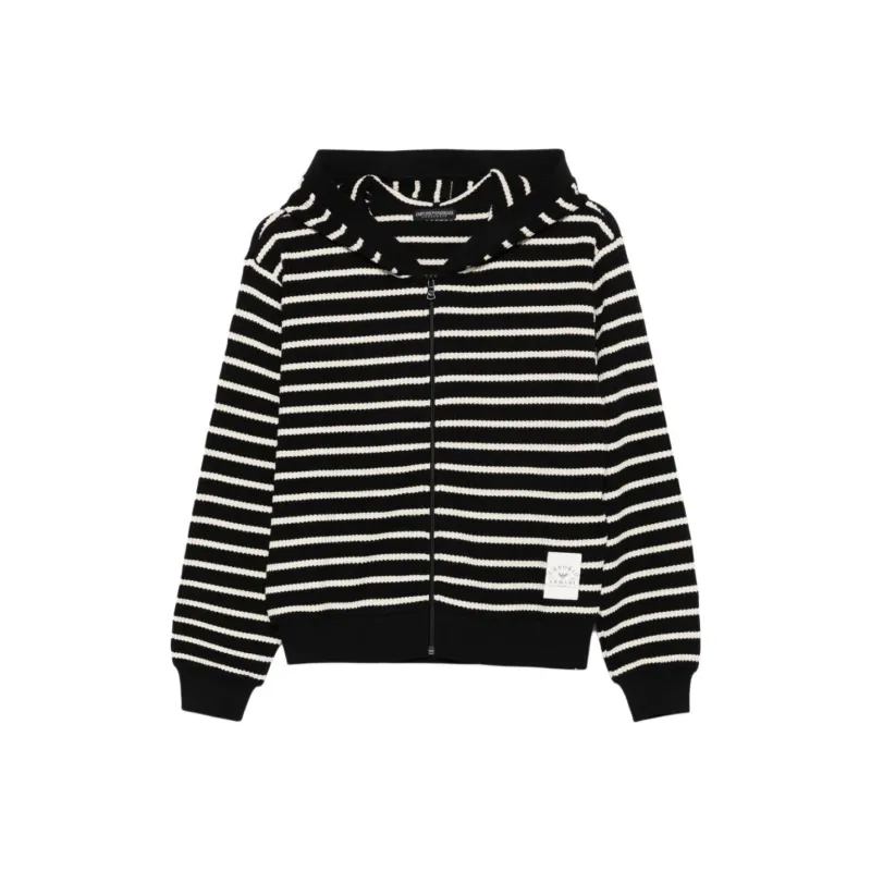 EMPORIO ARMANI Striped Hoodie-0