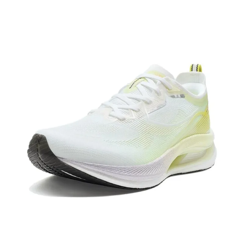 XTEP Abrasion Resistant Coverage Low Top Casual Running Shoes Women's White Green-1