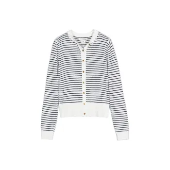 CLUB MONACO Knitwear Women's Blue White Stripes