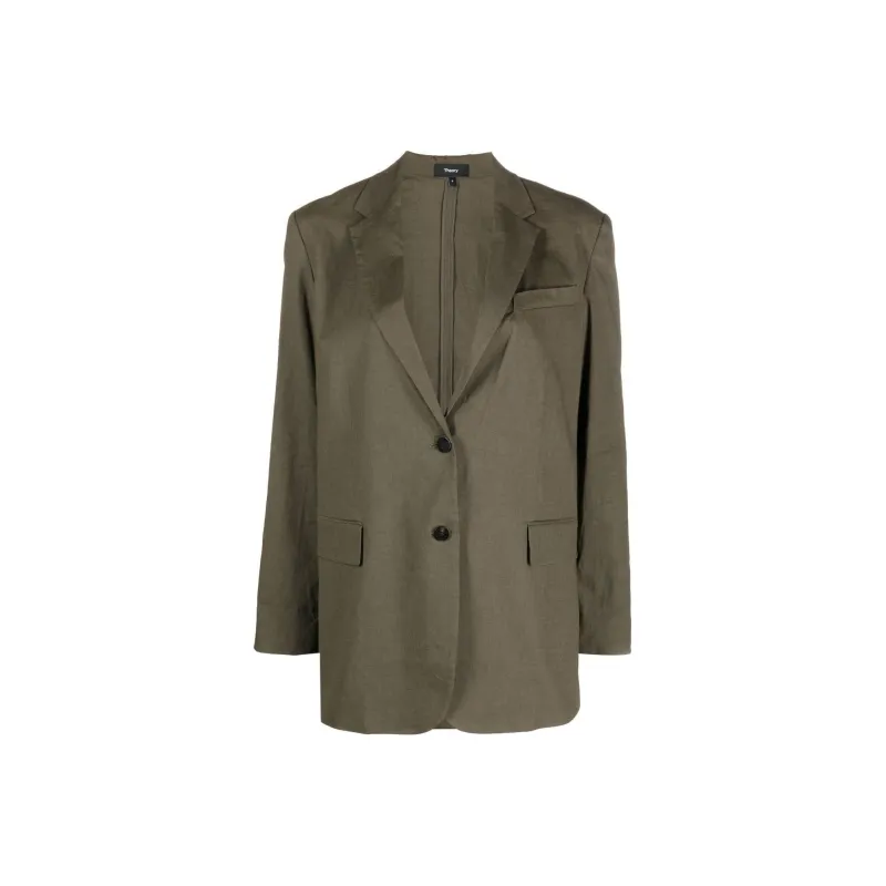THEORY Admiral Crepe Striped Blazer-0
