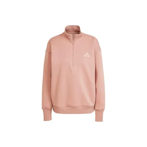 Adidas Free Shipping With AdiClub All Szn Fleece Loose Quarter Zip Sweatshirt