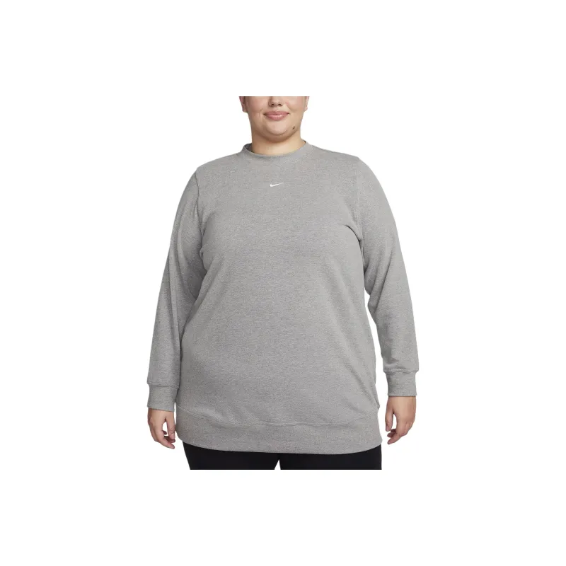 Nike Dri-FIT One Women's Crew-Neck French Terry Tunic Plus Size-0