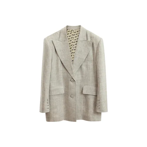 NancyCavally Business Suits Women's Gray
