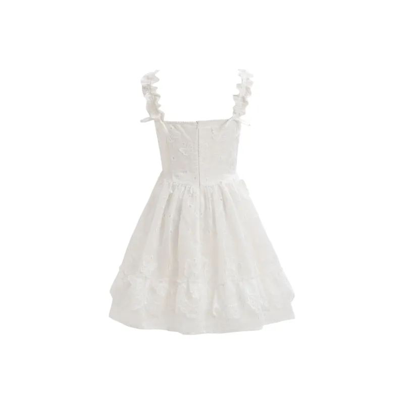 SNBL Slip Dresses Women's White-6