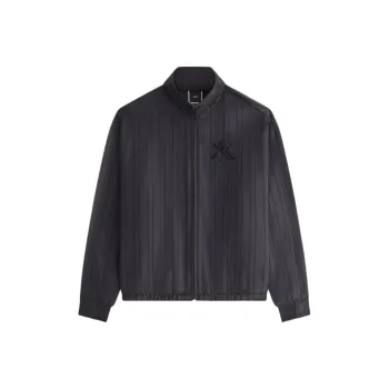 KITH Wrenley Satin Crest Track Jackets Coats Women's Black