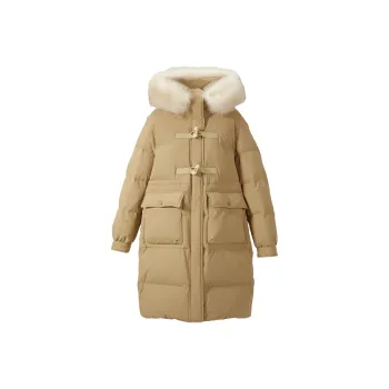 XIANGYING Down Jacket Women's Khaki