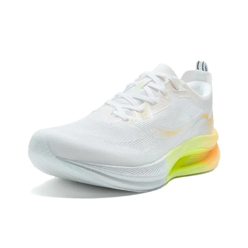 XTEP Cushioning Coverage Low Top Casual Running Shoes Women's White Orange-1