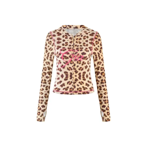 I.AM.GIA BLARE HOODIE Sweatshirt Women's Leopard/Leopard Pattern