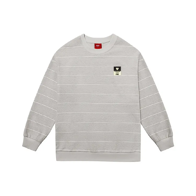 Checkitout Sweatshirt Unisex White Elm-Heather Gray/Ecru-0