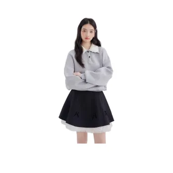 DEAR DEER PUFF Sweatshirt Women's Gray