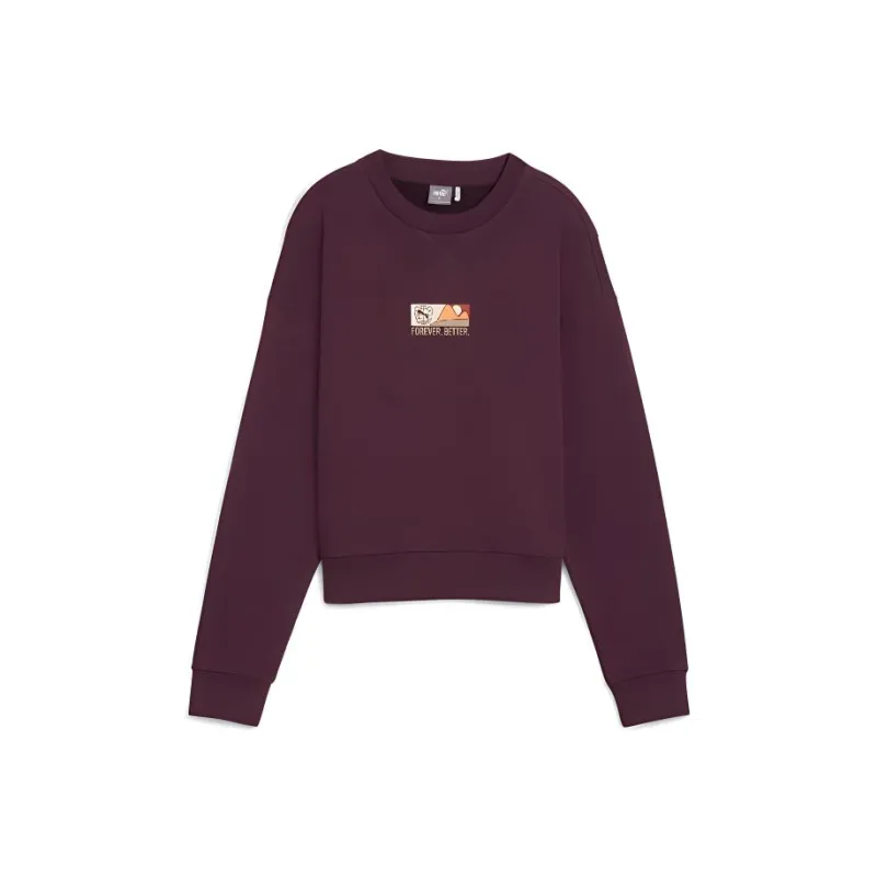 PUMA Sweatshirt Women's Dark Purple-0