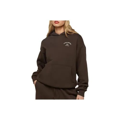 GYMSHARK PHYS ED GRAPHIC HOODIE Sweatshirt Women's Filing Brown